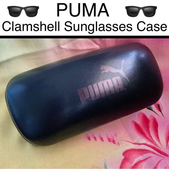 NWOT Puma Clamshell Sunglasses Case &. Cloth - Picture 6 of 6
